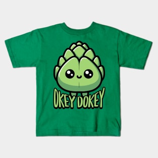 Okey Dokey Acrichokey! Cute Artichoke Pun Kids T-Shirt